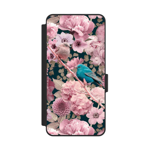 Samsung Galaxy S26 NIVOflip Moineaux à motif de fleurs roses