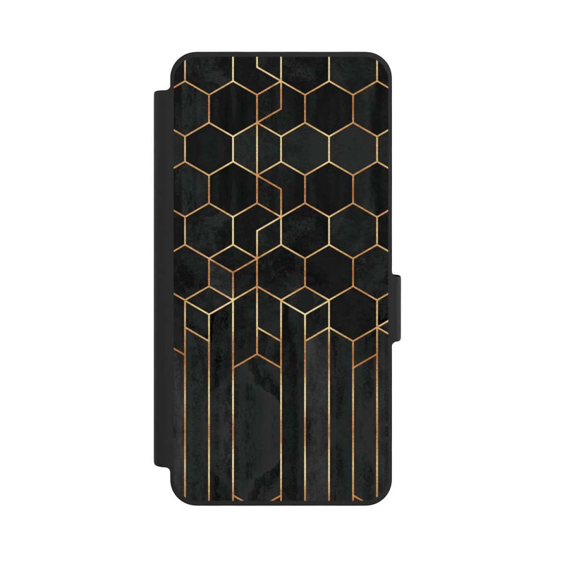 Galaxy S26 NIVOflip Schwarze Sechsecke