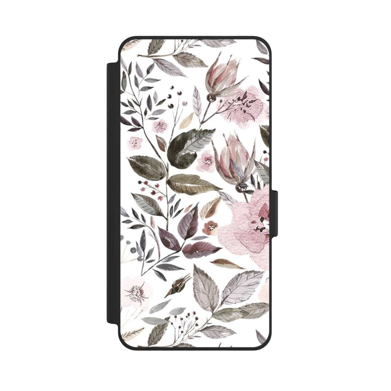 Galaxy S26 NIVOflip Aquarell braune Rosenblüten