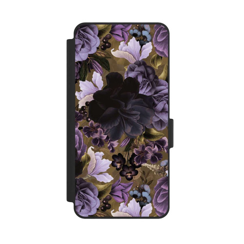 Samsung Galaxy S26 NIVOflip Fleurs vintage violettes et dorées