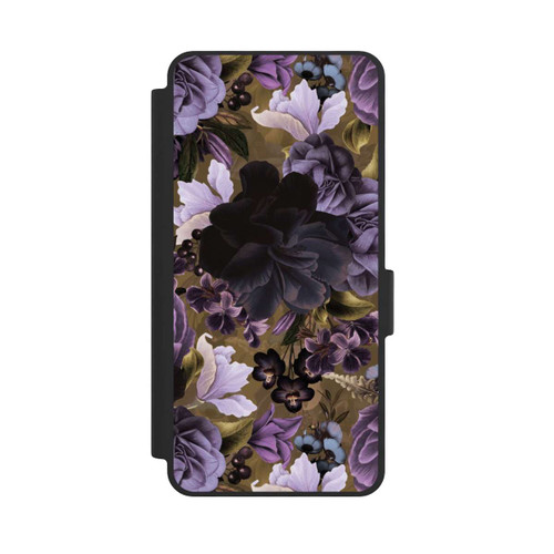 Samsung Galaxy S26 NIVOflip  Lila und goldene Vintageblumen