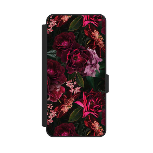 Samsung Galaxy S26 NIVOflip Dunkle romantische Vintage Rosen und Pfingstrosen