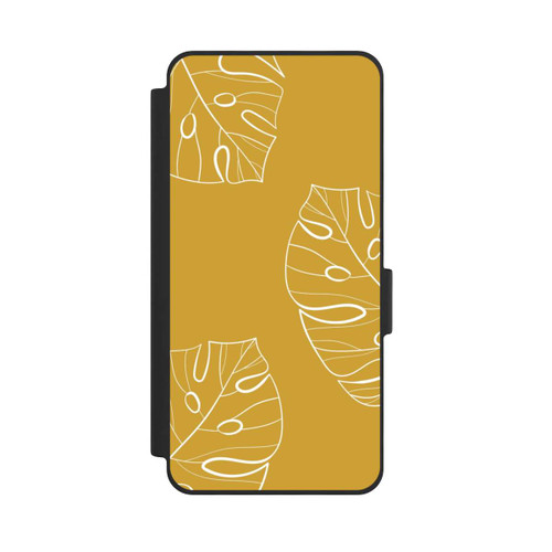 Samsung Galaxy S26 NIVOflip Leaves Mustard Background