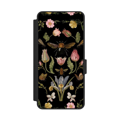 Samsung Galaxy S26 NIVOflip Wildblumen und Biene Schwarz