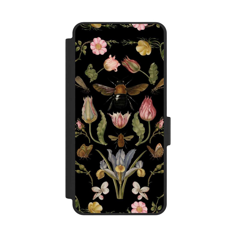 Galaxy S26 NIVOflip Wildblumen und Biene Schwarz
