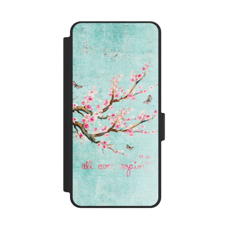 Galaxy S26 NIVOflip Kirschblütenbaummuster Blau