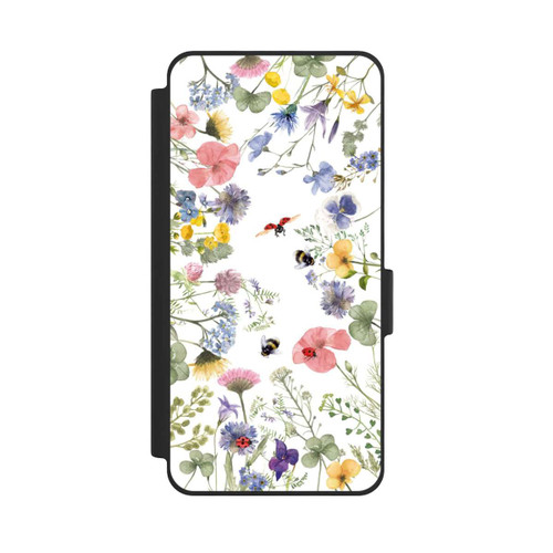 Samsung Galaxy S26 NIVOflip Bunte Frühlingsblumen und Bienen