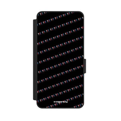 Samsung Galaxy S26 NIVOflip Drei Fragezeichen Muster Schräg