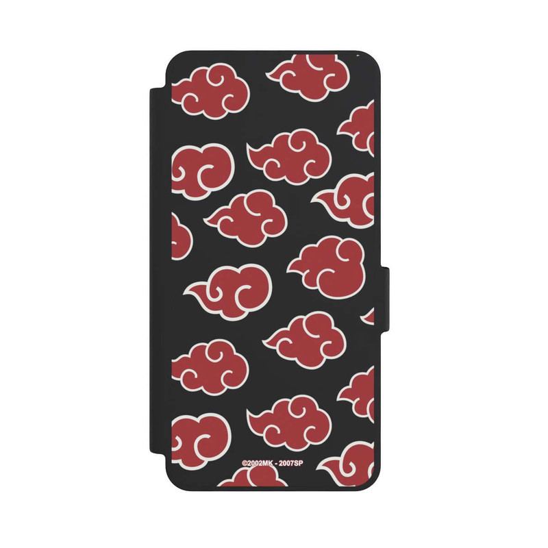 Galaxy S26 NIVOflip Akatsuki Pattern Transparent