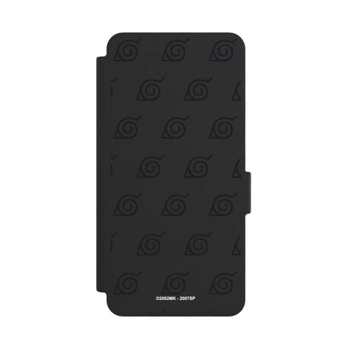 Samsung Galaxy S26 NIVOflip Black Konoha Pattern Transparant