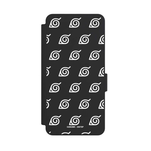 Samsung Galaxy S26 NIVOflip Weißes Konoha-Muster Transparent