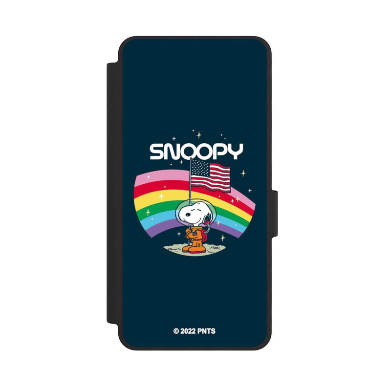 Galaxy S26 NIVOflip Snoopy Weltraumreisender Regenbogen