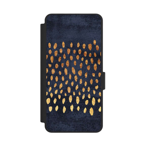 Samsung Galaxy S26 NIVOflip Muster Gold und Marine