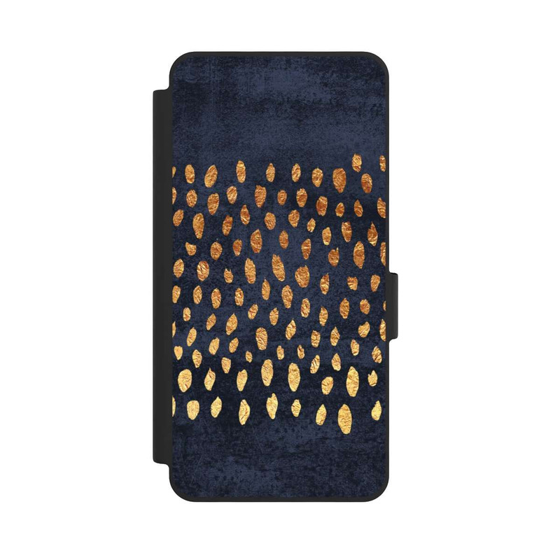 Galaxy S26 NIVOflip Muster Gold und Marine