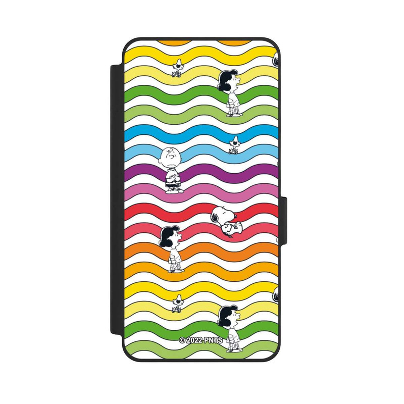 Galaxy S26 NIVOflip Snoopy Pattern Arc-en-ciel