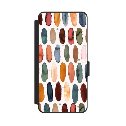 Samsung Galaxy S26 NIVOflip Aquarellstriche aus mineralischem Terrakotta
