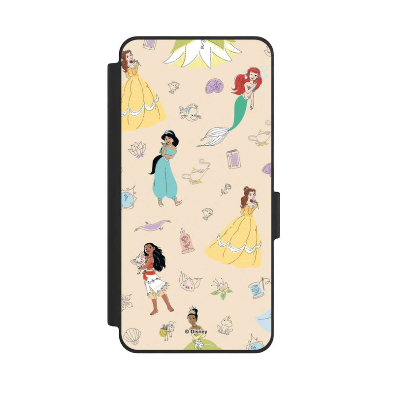 Galaxy S26 NIVOflip Princess Pattern Beige Disney Princess
