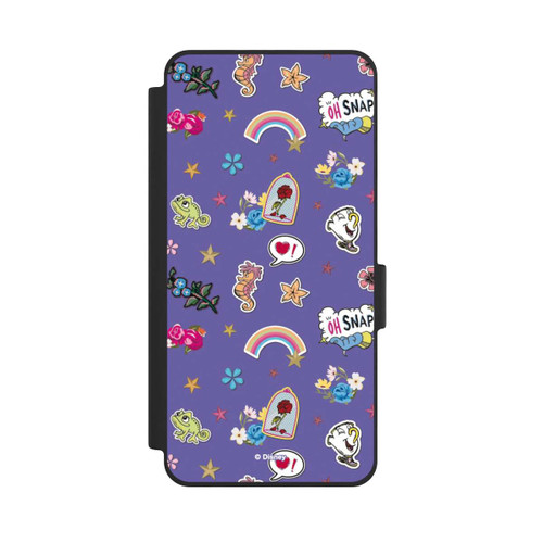 Samsung Galaxy S26 NIVOflip Princess Pattern Purple Disney Princess