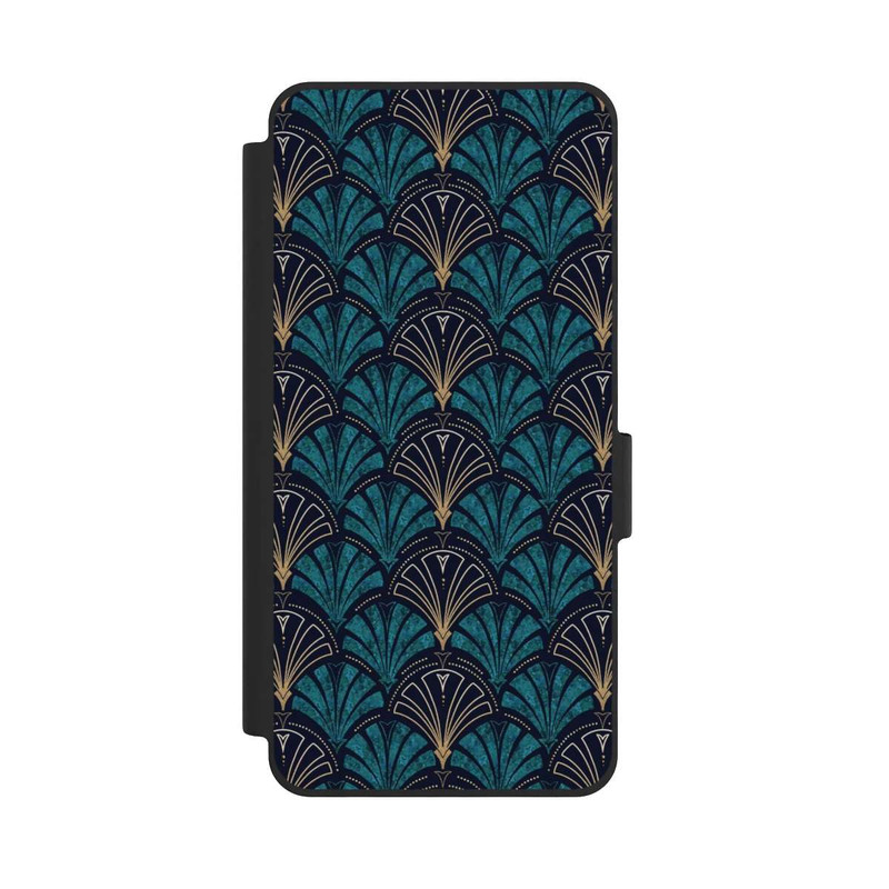 Galaxy S26 NIVOflip Art Deco Aquamarin Gold