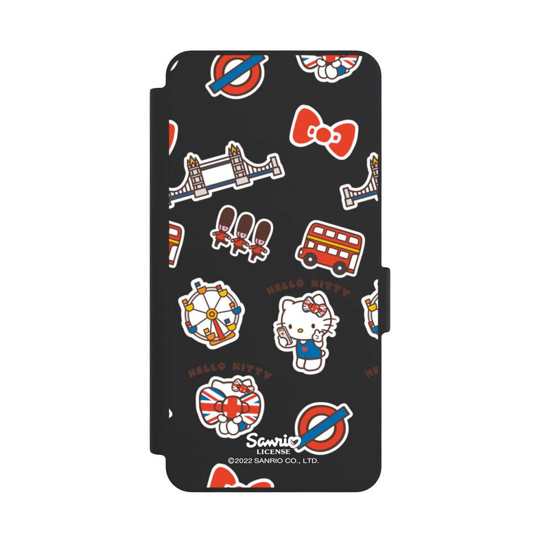 Galaxy S26 NIVOflip Hello Kitty Londoner Abzeichen Transparent