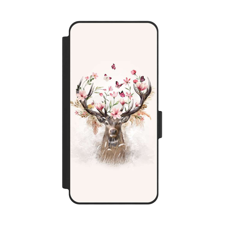Galaxy S26 NIVOflip Hirsch Blumen Geweih