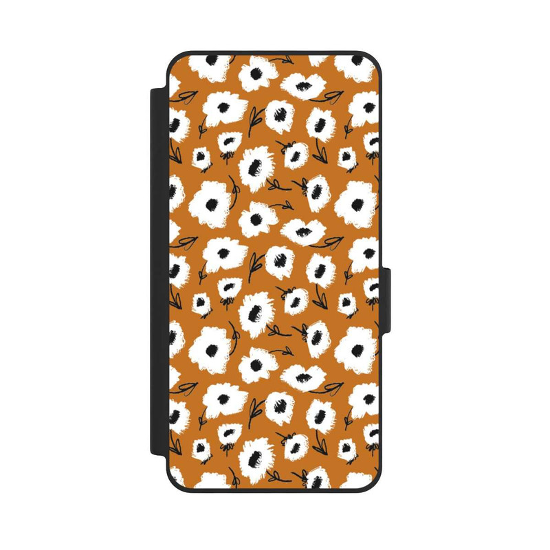 Galaxy S26 NIVOflip Pattern Fleurs Ocres