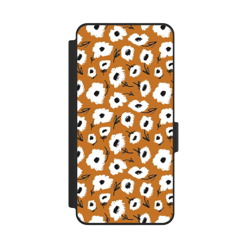 Galaxy S26 NIVOflip Pattern Fleurs Ocres