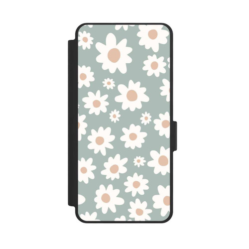 Samsung Galaxy S26 NIVOflip Daisy Flower Seamless Pattern Green