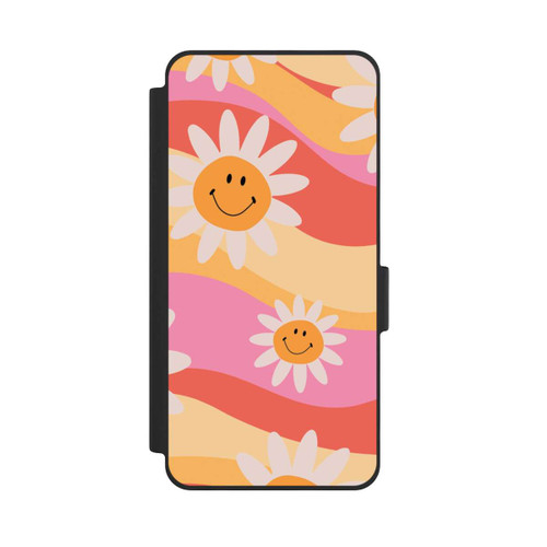 Samsung Galaxy S26 NIVOflip Retro Smiles Orange Colorful