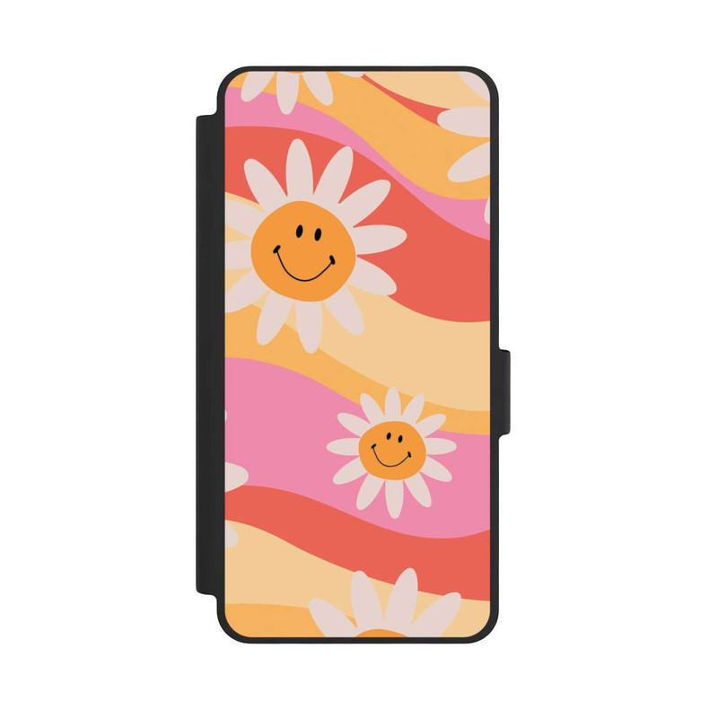 Galaxy S26 NIVOflip Retro Smiles Orange Colorful