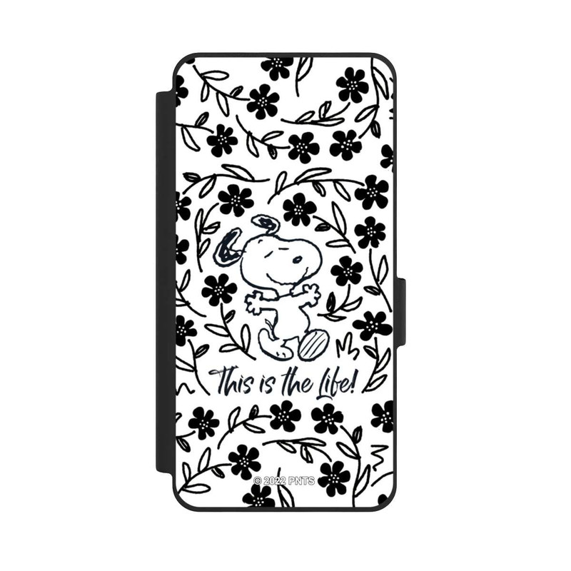 Galaxy S26 NIVOflip Snoopy This Is The Life Noir & Blanc