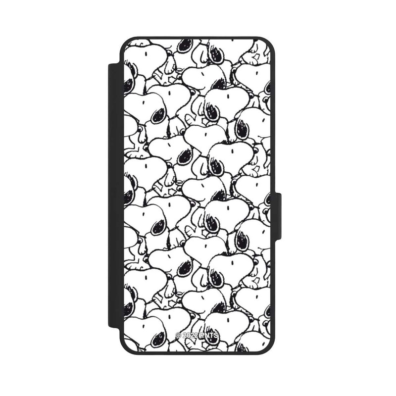Galaxy S26 NIVOflip Snoopy Muster Schwarz und Weiß