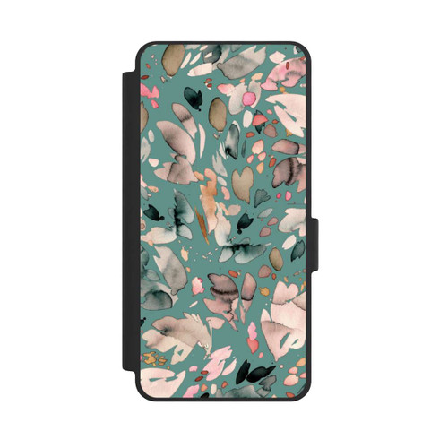 Samsung Galaxy S26 NIVOflip Abstract Flowers Petals Green