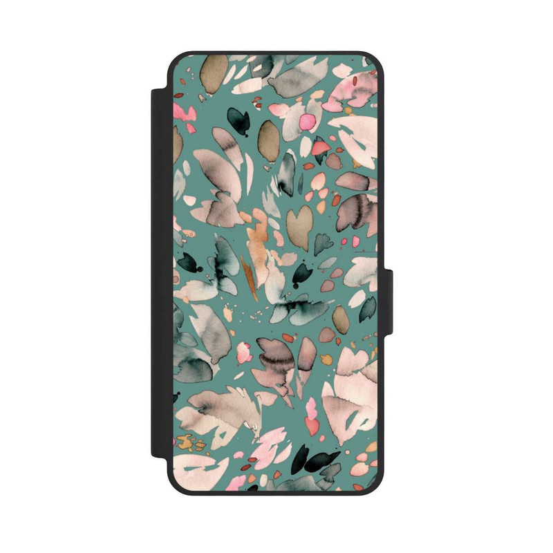 Galaxy S26 NIVOflip Abstract Flowers Petals Green