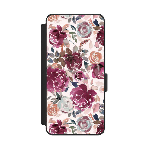 Samsung Galaxy S26 NIVOflip Pivoines et roses d'automne Rose