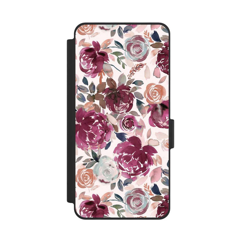 Galaxy S26 NIVOflip Herbstpfingstrosen und Rosen in Rosa