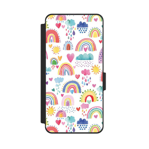 Samsung Galaxy S26 NIVOflip Lovely Rainbows Multi Red