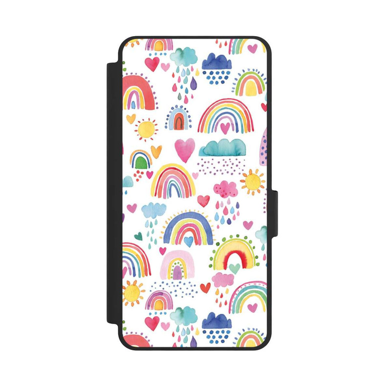 Galaxy S26 NIVOflip Lovely Rainbows Multi Red