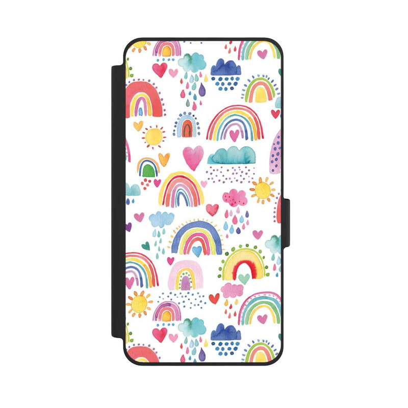 Galaxy S26 NIVOflip Lovely Rainbows Multi Rouge