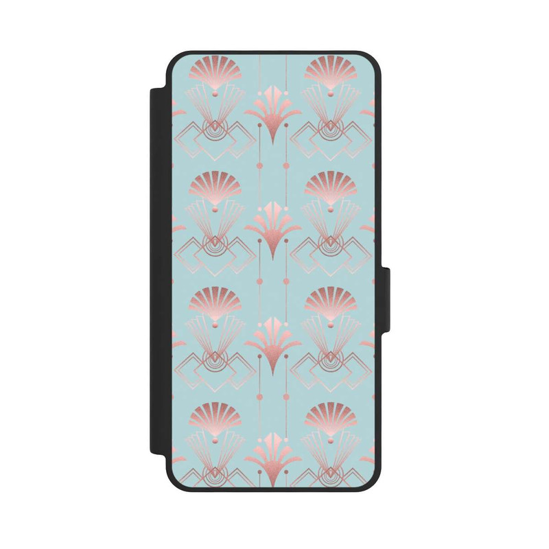 Galaxy S26 NIVOflip Art Deco Rose Gold Elegance Blue