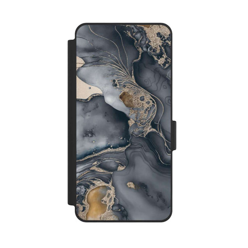 Samsung Galaxy S26 NIVOflip Alcohol Ink Gold Grey avec IA