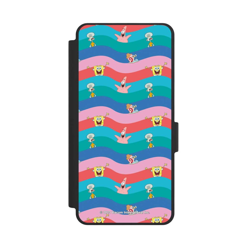 Galaxy S26 NIVOflip Spongebob Freunde Bunte Wellen