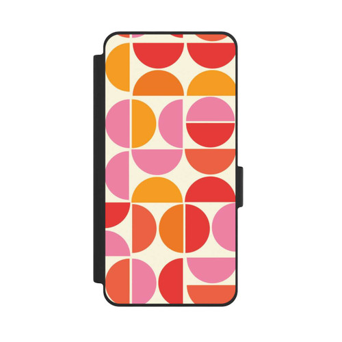 Samsung Galaxy S26 NIVOflip Retro Trend Muster Orange