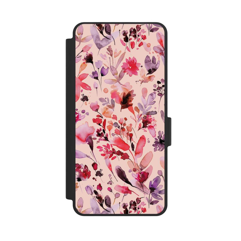 Galaxy S26 NIVOflip Künstlerische Blumen Viva Magenta