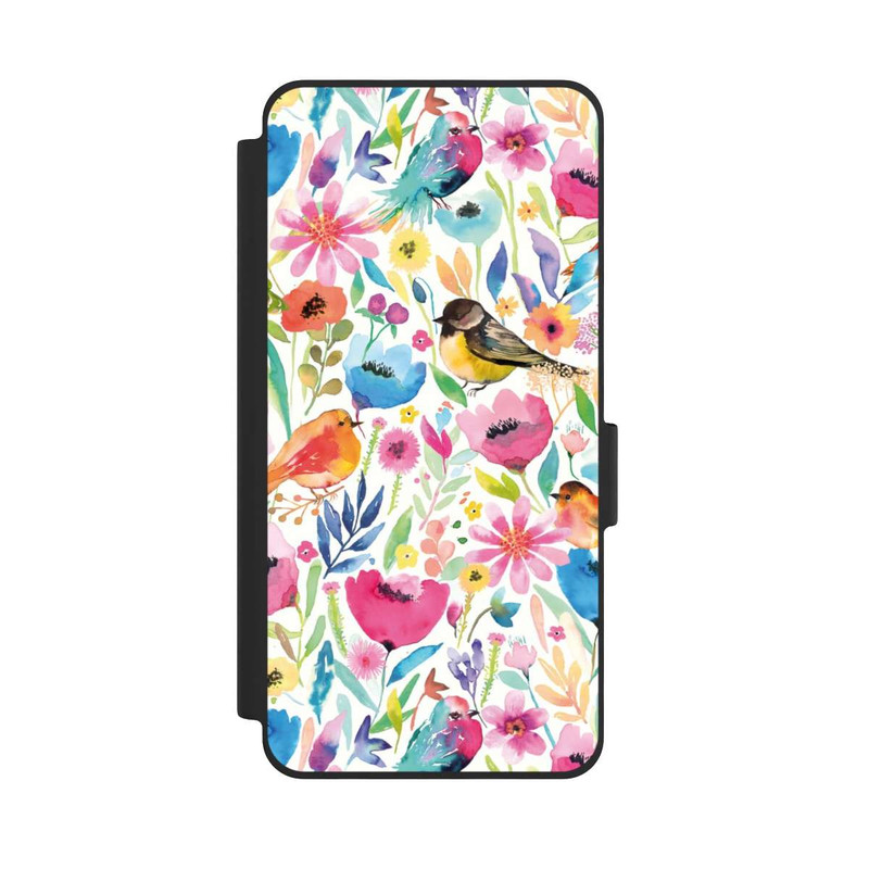 Galaxy S26 NIVOflip Oiseaux et fleurs fantaisistes