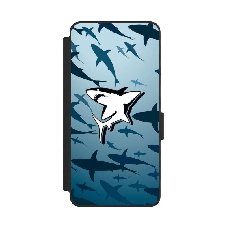 Galaxy S26 NIVOflip Haie Muster Blau