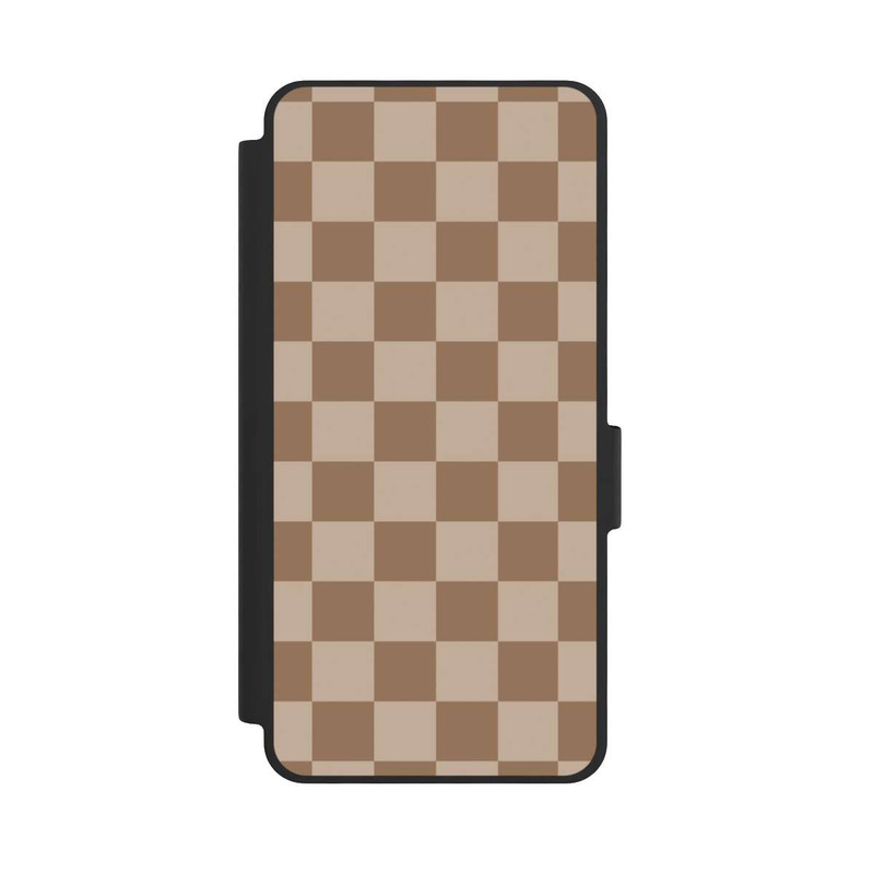Galaxy S26 NIVOflip Carreaux marron