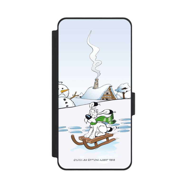 Galaxy S26 NIVOflip Idefix fährt Schlitten