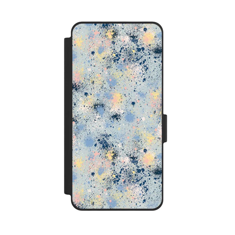 Galaxy S26 NIVOflip Tintentropfen Staub Textur Blau