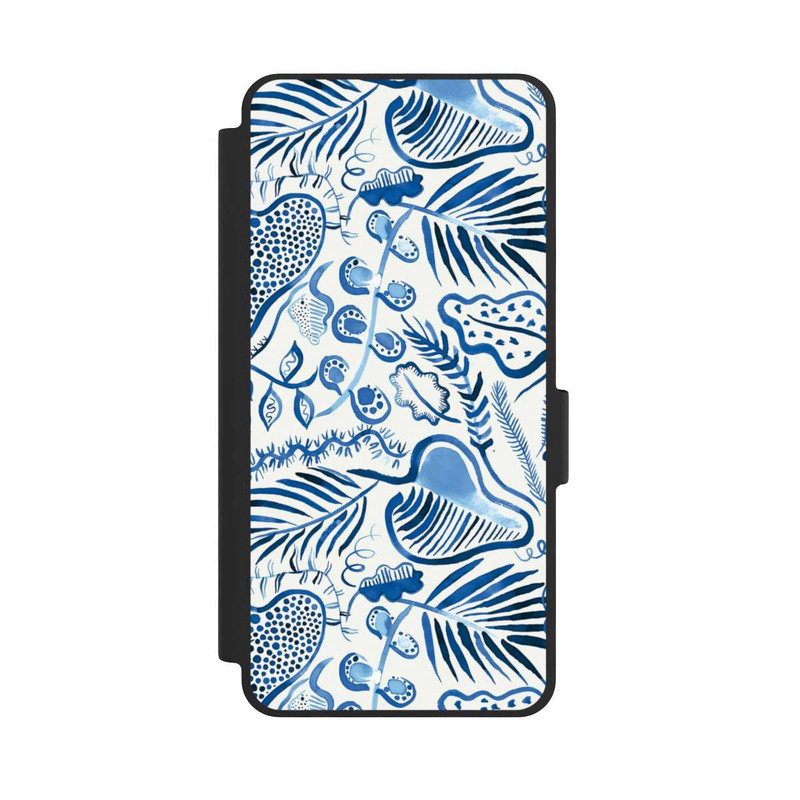 Galaxy S26 NIVOflip Tropical Forest Leaves Blue